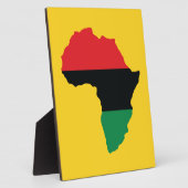 Rot-, Schwarz- und Grünafrikanische Flagge Fotoplatte (Seite)