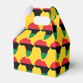 Rot-, Schwarz- und Grünafrikanische Flagge Geschenkschachtel (Vorderseite)