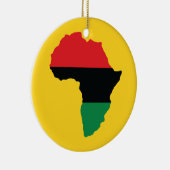 Rot-, Schwarz- und Grünafrikanische Flagge Keramikornament (Rechts)