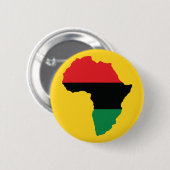 Rot-, Schwarz- und Grünafrikanischer Flagge Button (Vorne & Hinten)
