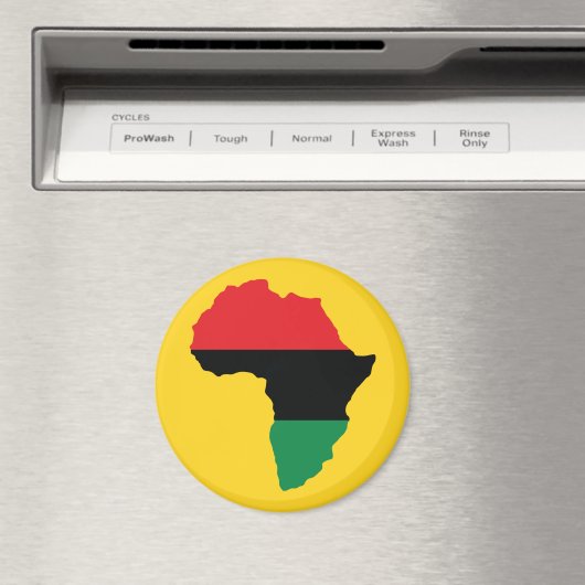 Rot-, Schwarz- und Grünafrikanischer Flagge Magnet (In Situ (Geschirrspüler))