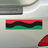 Rot-, Schwarz- und Grüne-Flagge Autoaufkleber (Auf Auto)