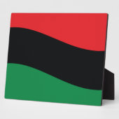Rot-, Schwarz- und Grüne-Flagge Fotoplatte (Seite)