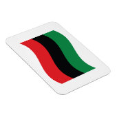Rot-, Schwarz- und Grüne-Flagge Magnet (Rechte Seite)