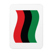 Rot-, Schwarz- und Grüne-Flagge Magnet (Vertikal)
