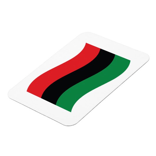 Rot-, Schwarz- und Grüne-Flagge Magnet (Linke Seite)