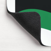 Rot-, Schwarz- und Grüne-Flagge Mousepad (Ecke)