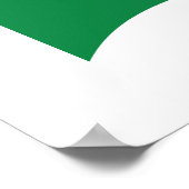 Rot-, Schwarz- und Grüne-Flagge Poster (Ecke)