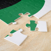 Rot-, Schwarz- und Grüne-Flagge Puzzle (Seite)