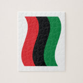Rot-, Schwarz- und Grüne-Flagge Puzzle (Vertikal)