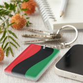 Rot-, Schwarz- und Grüne-Flagge Schlüsselanhänger (Vorderseite rechts)