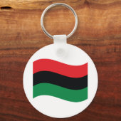 Rot-, Schwarz- und Grüne-Flagge Schlüsselanhänger (Vorderseite)