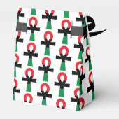 Rot, Schwarz und grüner Ankh Geschenkschachtel (Rückseite)