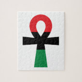Rot, Schwarz und grüner Ankh Puzzle (Vertikal)