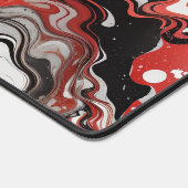 Rot, Schwarz und Silver Splendor Schreibtischunterlage (Ecke)