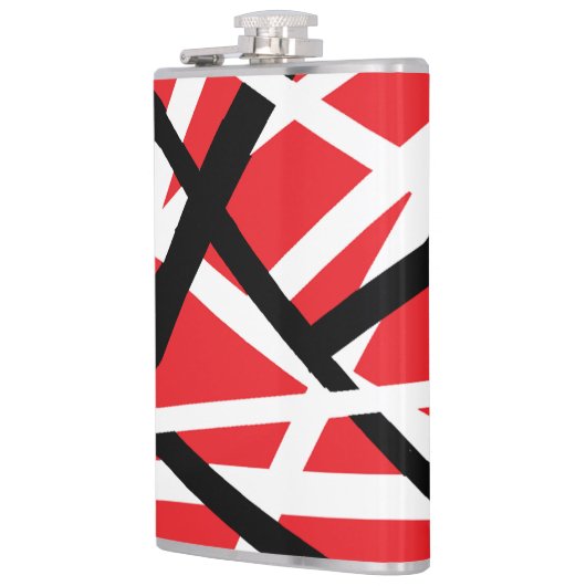 Rot, Schwarz und Weiß Flachmann (Links)