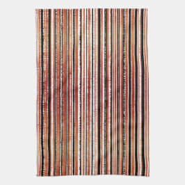 Rot, Schwarz und Weiß gestreifte Musterküche Towe Geschirrtuch