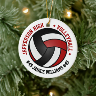 Rot, Schwarz und Weiß 🏐 Keramik Ornament