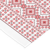 Rot Schwarz und Weiß Klassik Messe Isle Motif Mittelgroßer Tischläufer (Ecke)