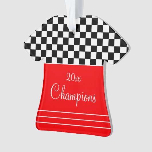 Rot Schwarz und Weiß Ornament (Vorderseite)