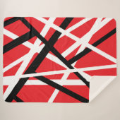 Rot, Schwarz und Weiß Sherpadecke (Vorderseite (Horizontal))