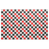Rot Schwarz Weiß kariertes Musterdesign  Stoff (Fat Quarter (45,7 x 55,9 cm))