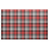 Rot-Schwarz-Weiß-Karo-Tartan-Musterdesign  Stoff (Fat Quarter (45,7 x 55,9 cm))