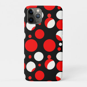 Rot-Schwarz-Weiß-Kreismuster Case-Mate iPhone Hülle