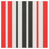 Rot Schwarz Weiß Streifen Muster Design  Stoff (Nahaufnahme)