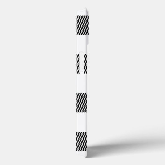 Rot, Schwarz, Weißbüffel Kariert, Schneeflocke Cas Case-Mate iPhone Hülle (Rückseite / Rechts)