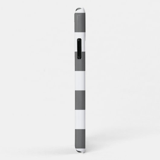 Rot, Schwarz, Weißes Buffalo Kariert, Schneeflocke Case-Mate iPhone Hülle (Hinten/Rechts)