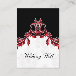 Rot-Schwarz-Wunschkarten Begleitkarte