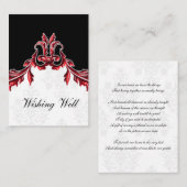 Rot-Schwarz-Wunschkarten Begleitkarte (Vorne/Hinten)