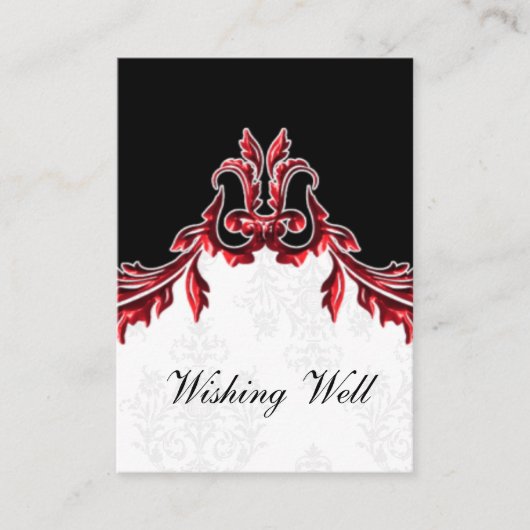 Rot-Schwarz-Wunschkarten Begleitkarte (Vorderseite)