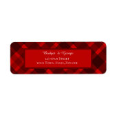 Rot-Schwarz-Zellitiktratan-Hochzeitsmuster (Vorne)