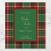 Rot-Schwarz-Zeltkrone Weinetikett (Einzelnes Label)