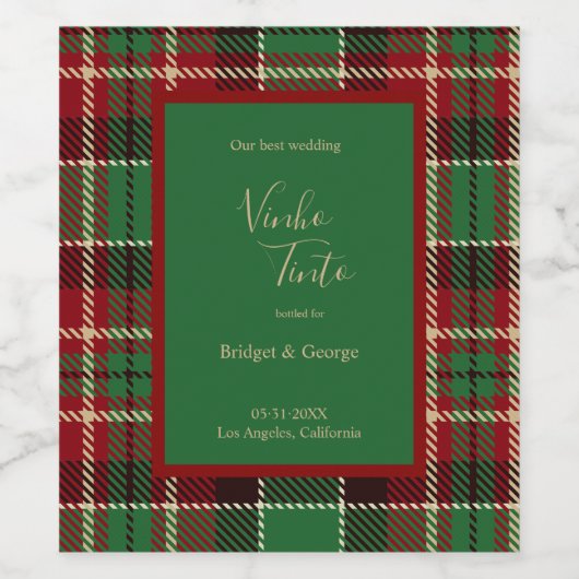 Rot-Schwarz-Zeltkrone Weinetikett (Einzelnes Label)