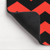 Rot-Schwarz-Zig-Zag-Muster Mousepad (Ecke)