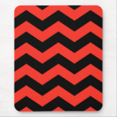 Rot-Schwarz-Zig-Zag-Muster Mousepad (Vorne)