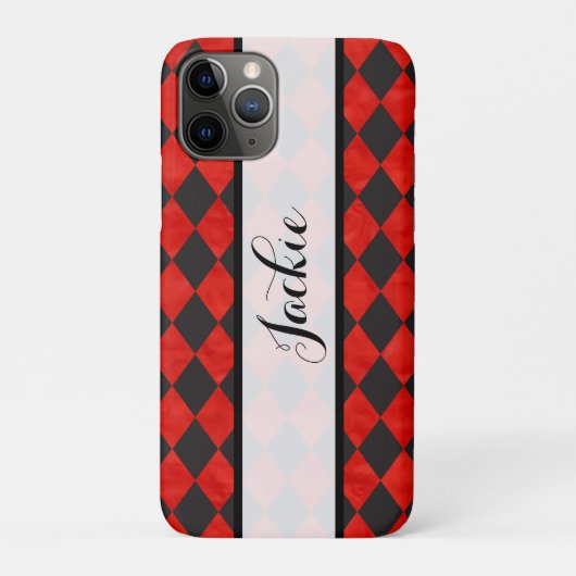 Rot-Schwarze Case-Mate iPhone-Hülle iPhone Hülle (Rückseite)