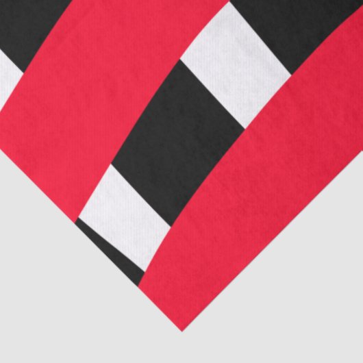 Rot schwarzer Schachbrett Einfacher Mann Geschenk Seidenpapier (Detail)