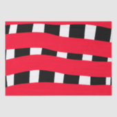 Rot schwarzer Schachbrett Einfacher Mann Geschenk Seidenpapier (Vorderseite)