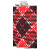 Rot-schwarzer Tartan Flachmann (Links)