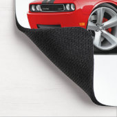 Rot-Schwarzes Auto des Herausforderer-SRT8 Mousepad (Ecke)