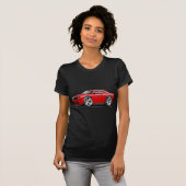 Rot-Schwarzes Auto des Herausforderer-SRT8 T-Shirt (Vorne ganz)
