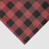 Rot-schwarzes Büffel-Karo-Gingham-Holzfäller-Muste Seidenpapier (Detail)