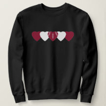 Rot Schwarzes Herz Football Dark