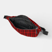 Rot-schwarzes Karomuster Bauchtasche (Offen)