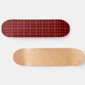 Rot-schwarzes Karomuster Skateboard (Horizontal)