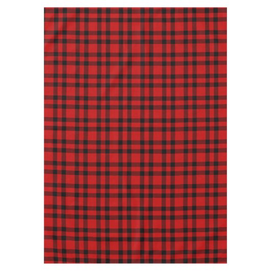 Rot-schwarzes Karomuster Tischdecke (Vorderseite)